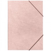 Папка на резинке А4 35мм пластик 0,40мкм розовая сверкающая deVENTE Glitter Shine арт.3070912