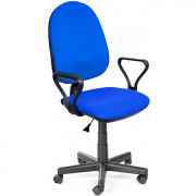 Кресло для оператора пластик/ткань Мартин/Самба синий арт.С-14