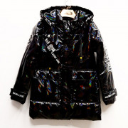 Куртка осенняя для девочки (Andinaisi) арт.hwl-Z-2167-2 размерный ряд 36/140-44/164 цвет черный