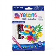 Фломастеры (Yalong) Parrot 10 цветов 12 штук меняющие цвета арт.YL875132-12