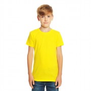 Футболка спортивная для мальчика арт.13179-6 размер 36/140 100% хлопок цвет желтый