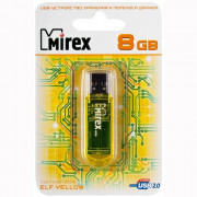 Флеш диск 8GB USB 2.0 Mirex Elf желтый