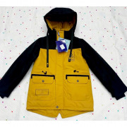 Куртка  для мальчика (Cokotu) арт.dyl-T211-3 размерный ряд 36/140-44/164 цвет горчичный