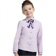 Блузка для девочки (СМЕНА) длинный рукав цвет сиреневый арт.B225.03  размерный ряд 34/134-40/158