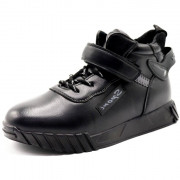 Ботинки для мальчика (Калория) черный верх-искусственная кожа подкладка - байка артикул tyg-B8802-66