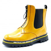 Ботинки для девочки (Пчелка Доми) желтые верх-искуственная кожа подкладка-байка артикул tyg-2115B-3