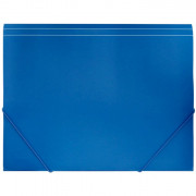 Папка на резинке А4 35мм пластик 0,50мм синий WM арт.15-1159