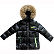Куртка зимняя для мальчика (ANERNUO) арт.05139 цвет черный