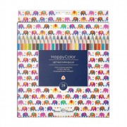 Набор карандашей цветных (Bruno Visconti) Happycolor трехгранные 24 цвета арт.30-0053