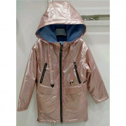 Куртка осенняя для девочки (Venedise) арт.980102 размерный ряд 32/128-42/158 цвет розовый