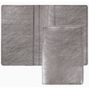 Обложка для паспорта кожзам Shiny серебряная deVENTE арт.1030920
