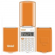 Калькулятор карманный 12разрядов UNIEL 102*60*12 оранжевый, с крышкой (UK-12 О) (Ст.1)