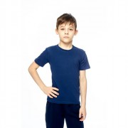Футболка спортивная для мальчика арт.13179-12 размер 32/128 100% хлопок цвет темно-синий