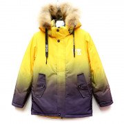 Куртка зимняя для мальчика (CHENMANFUSHI) арт.scs-A-5-1-1 цвет желтый
