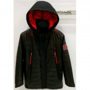 Куртка осенняя  для мальчика (VENEDISE) арт.89636 размерный ряд 36/140-44/170 цвет черный
