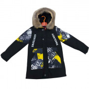 Куртка зимняя для мальчика (MULTIBREND) арт.kub-7740-4 цвет черный