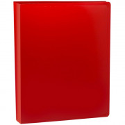 Папка на 2-х кольцах А4 18мм D-13мм пластик 0,5мм красная Buro арт.ECB413/2RRED