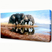 Картина 50*70см "Слоны" арт.906