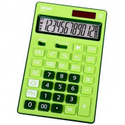 Калькулятор настольный 12 разрядов, двойное питание UNIEL 176*110*24 (UD-181G) зеленый авокадо  (Ст.1)