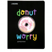 Дневник школьный твердая обложка кожзам (deVENTE) Donut Worry арт 2020198