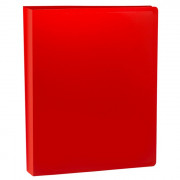 Папка на 2-х кольцах А4 30мм D-20мм пластик 0,5мм красная Buro арт.ECB0420/2RRED