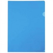 Папка-уголок А4 150мкм пластик (HATBER) синий арт.AGp_04202 (Ст.20)