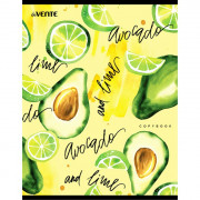 Тетрадь А4 клетка 96 листов скоба (deVENTE) Avocado and Lime арт 2058105