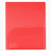 Папка-уголок А4 2 внутренних кармана, красный, пластик 180мкм Бюрократ арт.E570RED (Ст.)