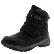 Ботинки для мальчика (Колобок) черные верх-искусственная кожа подкладка -шерсть артикул RC71_9656-1