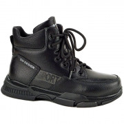 Ботинки для мальчика (B&G) черные верх-искусственная кожа подкладка -искуственный мех артикул m-bg-5332-7A