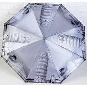 Зонт автоматический «Города и кошки», 3 сложения, 8 спиц, R=51 см, асс арт.4881164