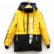 Куртка  для мальчика (MULTIBREND) арт.hty-240-1 размерный ряд 36/140-44/164 цвет желтый