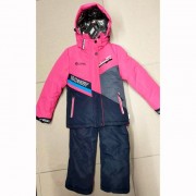 Комплект зимний для девочки (Broney) арт.dux-3618-2 (полукомбинезон+куртка) цвет розовый