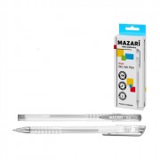 Ручка гелевая Mazari 0,8мм серебро, стержень 130 мм арт. M-5551-95