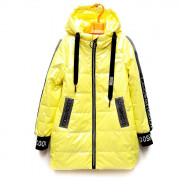 Куртка осенняя  для девочки (Yikai) арт.scs-2120-2 размерный ряд 30/122-38/146 цвет желтый