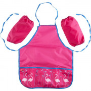 Фартук для детского творчества (№1School) с 2 карманоми и на рукавниками Flamingo арт 1008049