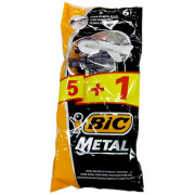 Станок одноразовый Bic metal (5+1) черный