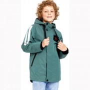 Куртка осенняя для мальчика (Oldos) арт.Монако размерный ряд 32/128-40/158 цвет хвойный
