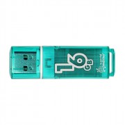 Флеш диск 16GB USB 2.0 SmartBuy Glossy series, зеленый