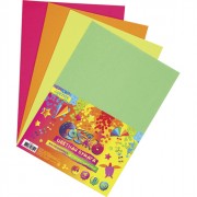 Набор цветной бумаги флуоресцентная А4 08 листов 04 цветов мелованная (deVENTE) 80 г/м арт 8040503