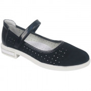 Туфли для девочки (TOM.MIKI) черные верх-искусственная кожа подкладка-натуральная кожа размерный ряд 36-37 арт.B-9484-A