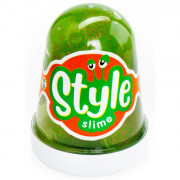Игрушка Лизун Style Slime блестящий (LORI) Зеленый аромат яблока 120мл арт.Сл-019