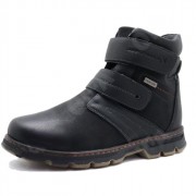 Ботинки для мальчика (КОЛОБОК) черные верх-искусственная кожа подкладка - байка артикул  RC111_9799-01