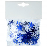 Конфетти "Бело-синие снежинки" 15гр арт.87152