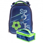 Ранец для мальчиков школьный (Hatber) ERGONOMIC Classic Sports +термосумка 37х29х17 арт NRk_60018