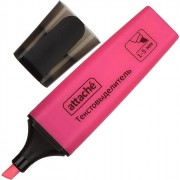 Маркер флюорисцентный Attache Colored 1-5мм скошенный, розовый арт.629203