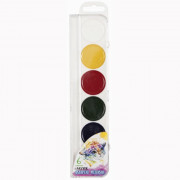 Акварельные краски 06 цветов (deVENTE) пластиковая коробка без кисти арт 8074900