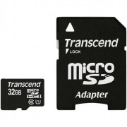 Карта памяти 32GB microSD Trancend microSDHC Class 10 UHS-I (SD адаптер)