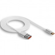 Кабель USB - micro USB "WALKER" C725  с металл. разъем (2.4А), белый