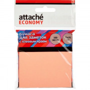 Блок самоклеющийся  76*76 100л неон розовый (Attache Economy) арт.1261849